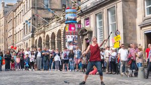 street entertainer Edinburgh