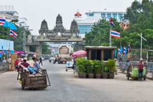 Thai Cambodian border crossing